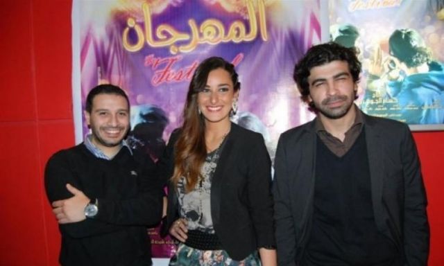 بالصور .. أمينة خليل ورامي غيط يحتفلان مع نجوم أغاني المهرجانات