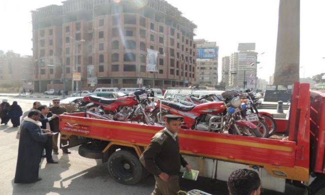 بالصور: فى حملات مرورية ضبط 75 دراجة بخارية مخالفة خلال 24 ساعة