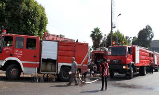 إخماد حريق هائل بمستشفى الحميات بالزقازيق