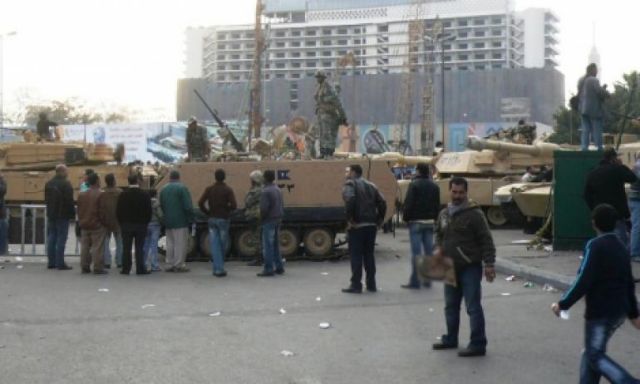 ثكنة عسكرية أمنية بميدان التحرير قبل فعاليات ”مصر مش معسكر”