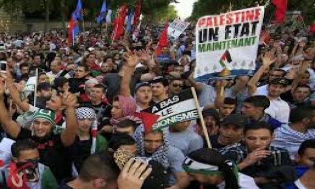 مظاهرات في عدد من المدن الفرنسية تندد بالعدوان الإسرائيلي على غزة
