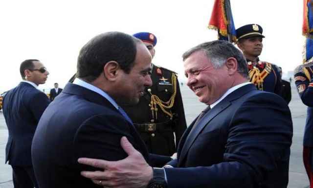 السيسي يشكر العاهل الأردني على تضامن المملكة ودعمها لمصر
