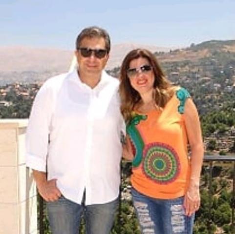 رانيا فريد شوقي وزوجها تامر الصواف 