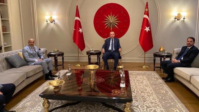 أردوغان فى اثناء لقاء الصفقة السرية