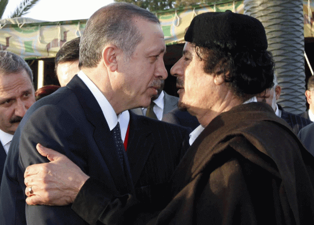 القذافي وأردوغان