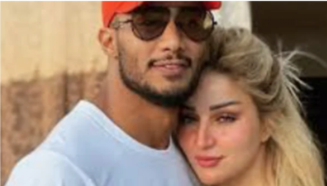 قبلة زوجة محمد رمضان تشعل مواقع التواصل الاجتماعي