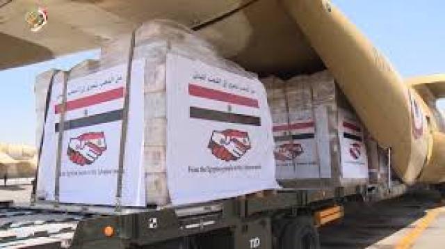 الرحلة السابعة من المساعدات المصرية تصل بيروت