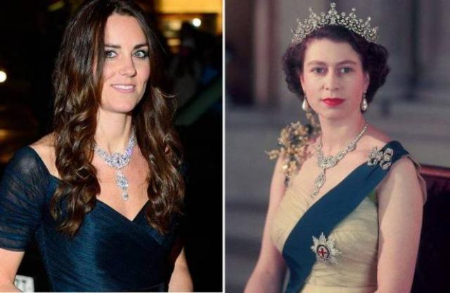 بقيمة 20 مليون جنيه.. سر استعارة كيت ميدلتون مجوهرات الملكة إليزابيث