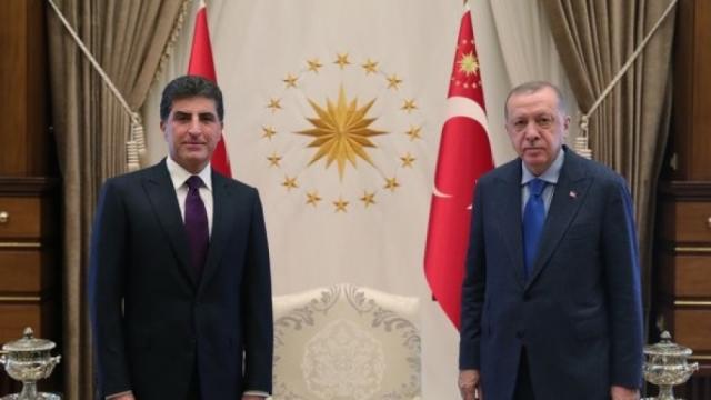 أردوغان ورئيس إقليم كردستان العراق 