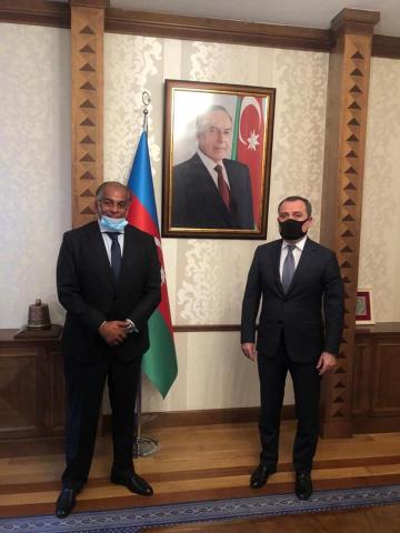 سفير مصر فى أذربيجان يبحث مع وزير الخارجية تعزيز التعاون المشترك
