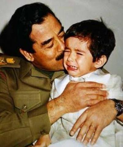صدام حسين وحفيده