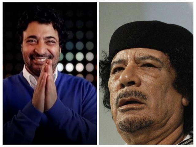حميد الشاعري والقذافي 