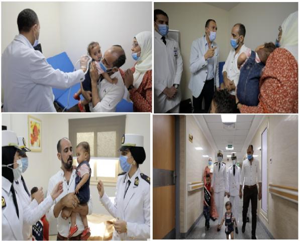 وزير الداخلية يوجه بتقديم الرعاية الطبية لطفلة ووالدها بمستشفى الشرطة