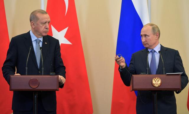 تفاصيل الاتصال التليفوني بين بوتين وأردوغان حول أزمة إقليم ناجورني كاراباخ