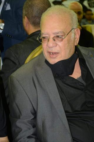 وصول وزيرة الثقافة إيناس عبد الدايم عزاء محمود ياسين