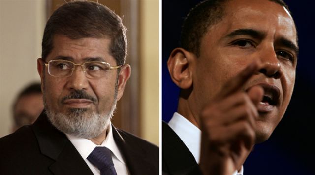 مرسي و أوباما 