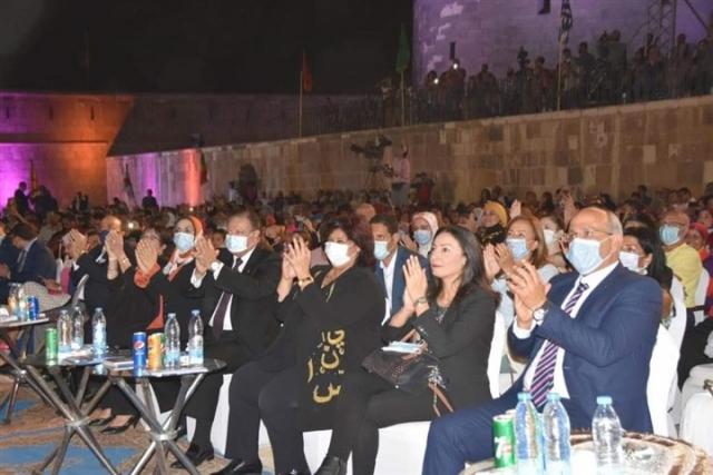 إيناس عبد الدايم تشهد افتتاح مهرجان سماع الدولي للإنشاد