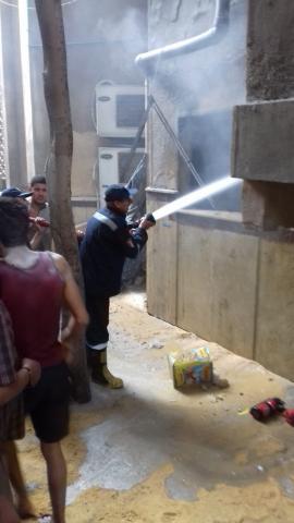 الحماية المدنية بالقاهرة تسيطر على حريق مسجد صقر قريش بالبساتين