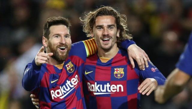 ميسي وجريزمان يقودان برشلونة أمام يوفنتوس بدوري أبطال أوروبا