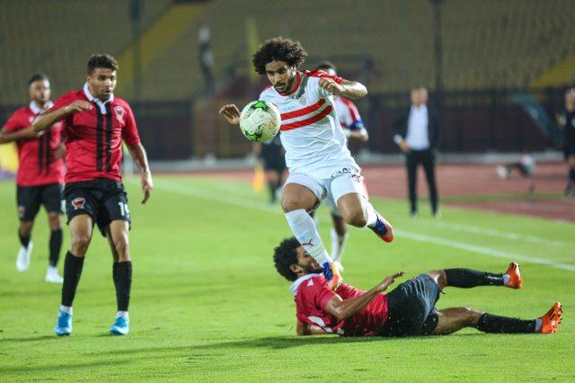 صورة من مباراة الزمالك واف سي مصر