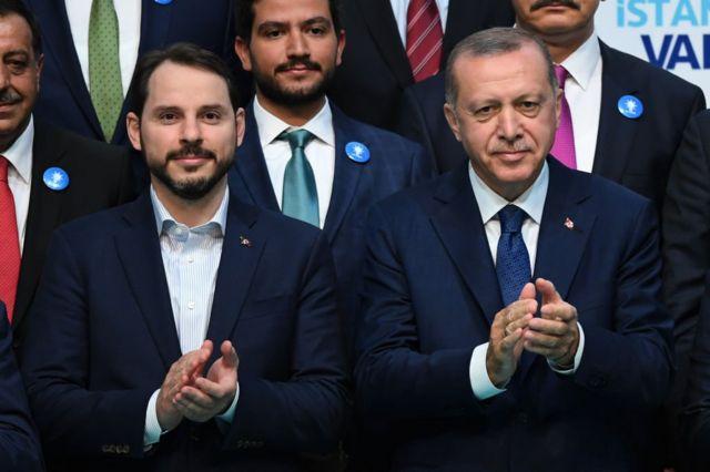 أردوغان و صهره 