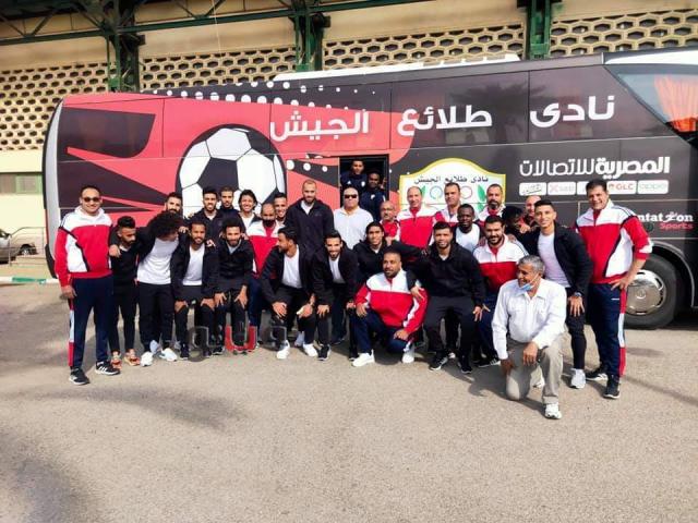 طلائع الحيش وصل الاسكندرية استعدادا للاهلي بقائمة 21 لاعبا 