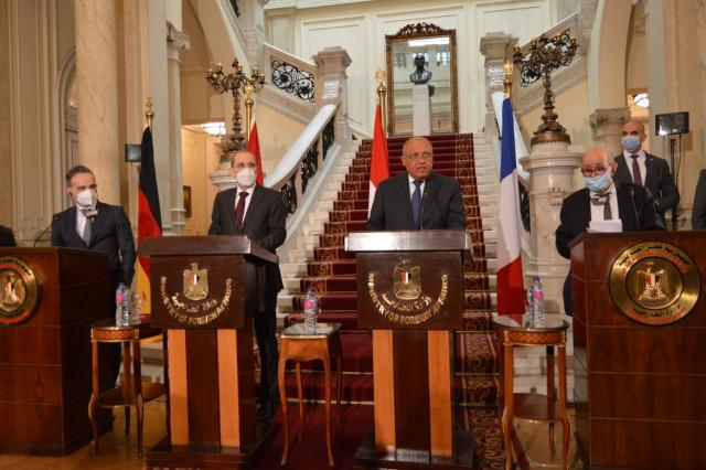 تفاصيل اجتماع وزراء خارجية مصر وفرنسا وألمانيا والأردن في القاهرة