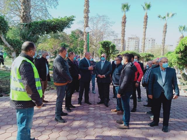 محافظ القاهرة يتفقد  أعمال التطوير الجارية بحديقة الطفل بمدينة نصر