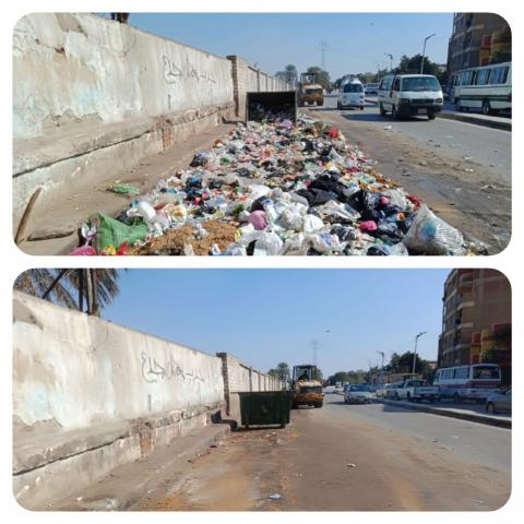 محافظ الجيزة: رفع ما يقرب من 350 ألف طن مخلفات وقمامة خلال شهر يناير
