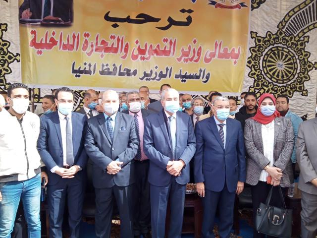 محافظ المنيا يستقبل وزير التموين لافتتاح 3 مراكز خدمة مطورة