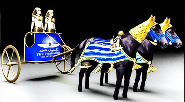 صنع في مصر.. أول صور للعجلات الحربية التي ستشارك في حفل نقل المومياوات الملكية