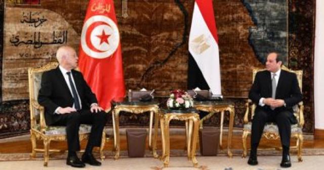 السيسى: زيارة الرئيس قيس سعيد أكدت عمق علاقات المودة و الأخوة بين مصر وتونس