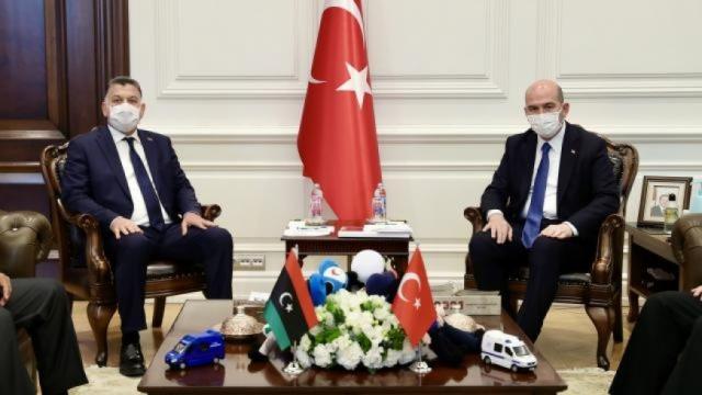 تفاصيل لقاء وزير الداخلية التركي مع نظيره الليبي