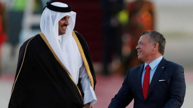 تفاصيل أخطر رسالة بعثها أمير قطر لـ ملك الأردن