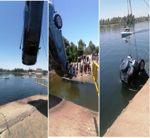 شرطة البيئة والمسطحات تنقذ 3 أشخاص عقب سقوط سيارتهم بنهر النيل بالأقصر