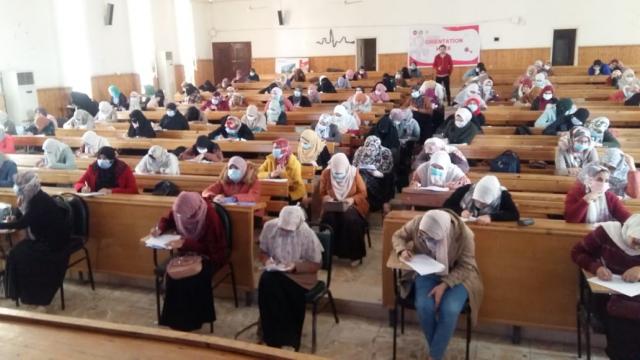 رئيس جامعة الأزهر يتفقد امتحانات البنات