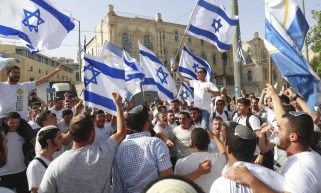 انطلاق مسيرة الأعلام الإسرائيلية بالقدس