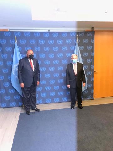 بالصور .. كواليس لقاء وزير الخارجية بسكرتير عام الأمم المتحدة فى نيويورك