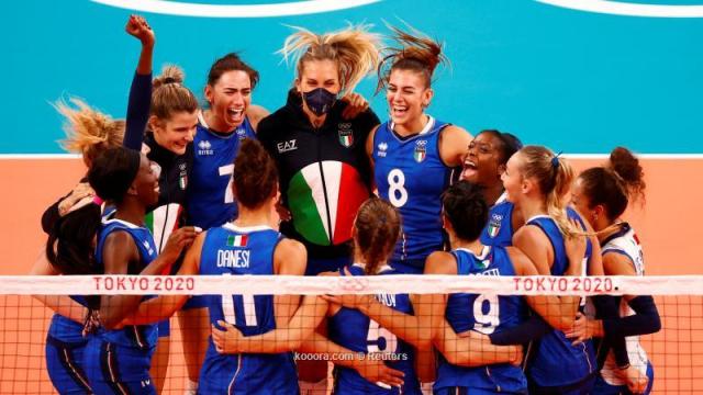 إيطاليا تفوز على روسيا في منافسات الكرة الطائرة للسيدات بأولمبياد طوكيو