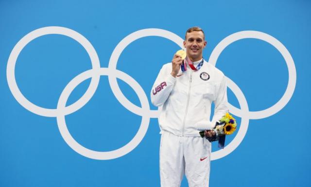 السباح الأمريكي دريسيل يتوج بذهبية 100 متر حرة بأولمبياد طوكيو