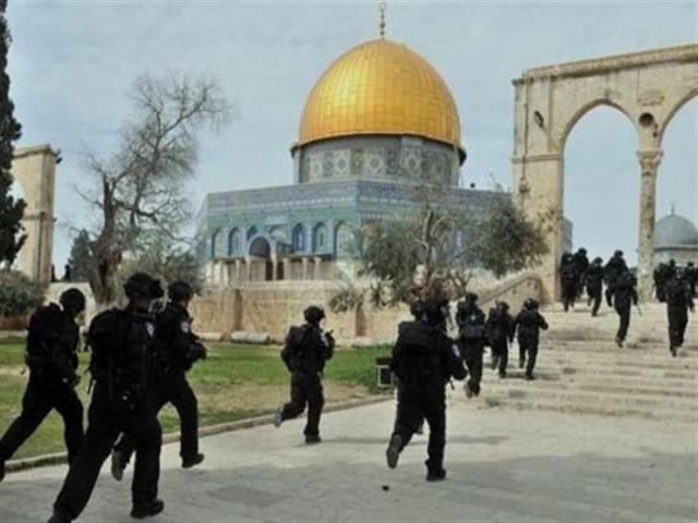 مستوطنون إسرائيليون يرتكبون جرائم بشعة داخل المسجد الأقصي