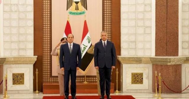 السيسى يعقد جلسة مباحثات مع رئيس الوزراء العراقى