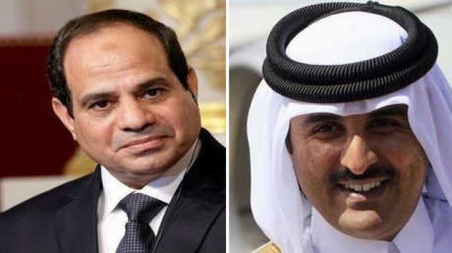 عاجل .. الرئيس السيسي يلتقى أمير قطر فى بغداد