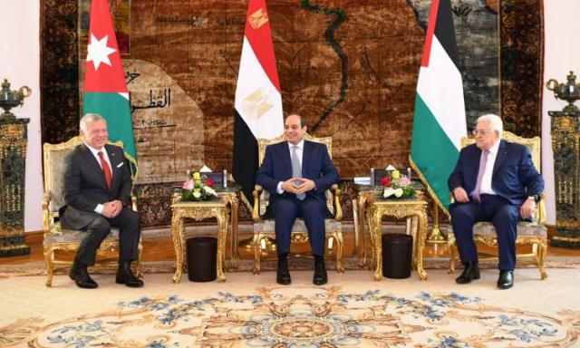 البرلمان العربى يشيد بنتائج القمة الثلاثية المصرية الأردنية الفلسطينية