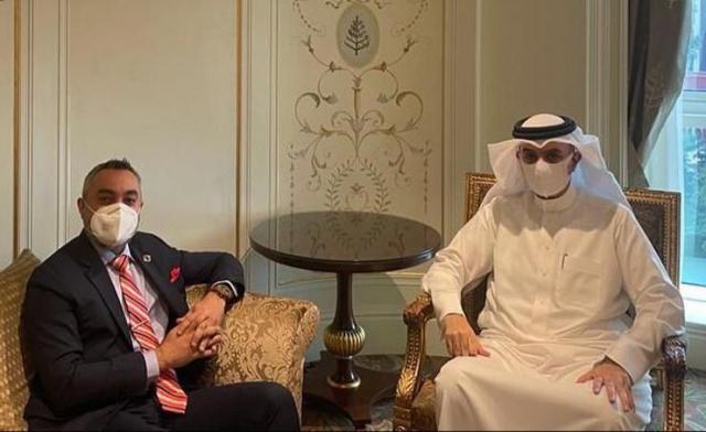 سفير البحرين يلتقي مدير المكتب الإقليمي العربي للاتحاد الدولي للاتصالات
