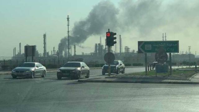 حريق في شركة البترول الوطنية الكويتية