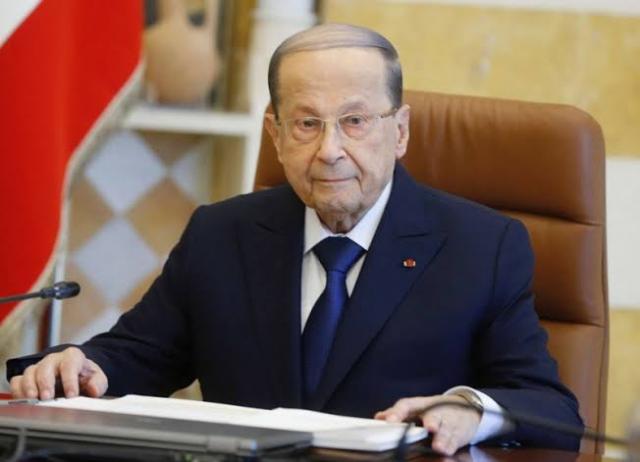 تصريحات نارية لـ الرئيس اللبناني بشأن ترسيم الحدود مع إسرائيل