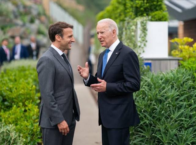تفاصيل أول لقاء بين الرئيس الأمريكي ونظيره الفرنسي منذ أزمة الغواصات