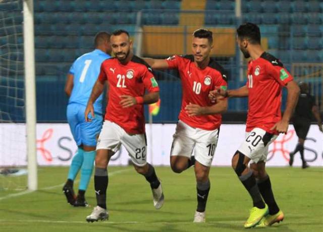 منتخب مصر يفوز على الجابون 2/1 فى تصفيات المونديال