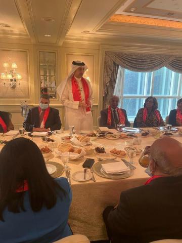 سفير البحرين يقيم حفلا لاعضاء جمعية الصداقة المصرية البحرينية